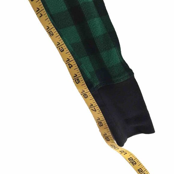 Victorias Secret Green Black Plaid Thermal Long Sleeve Sleep Shirt PJ Pajamas XS - Picture 7 of 7